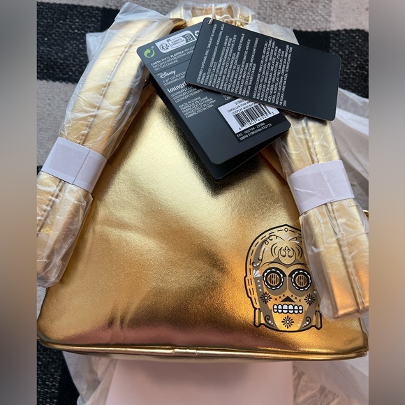 Loungefly Star Wars C-3PO Embroidered Day of the Dead Mini Backpack NWT - Picture 11 of 11
